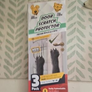 Door Scratch Protector Pack - Transparent with Green Accents